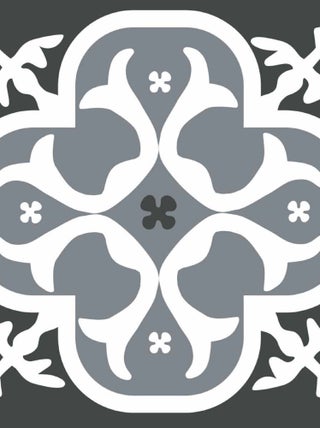 Stickers carrelage 15 x 15 cm - Lys noir - Draeger
