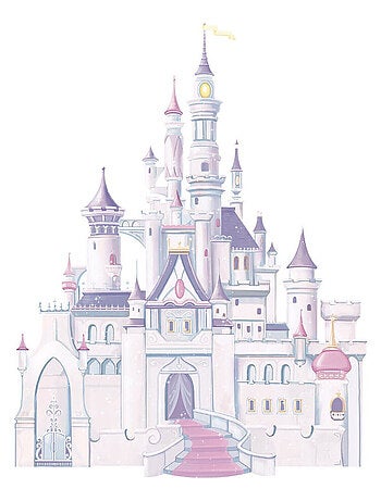 Stickers Château Belle au bois Dormant Princesse Disney 83x107cm