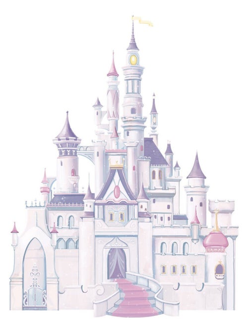 Stickers Château Belle au bois Dormant Princesse Disney 83x107cm - Kiabi