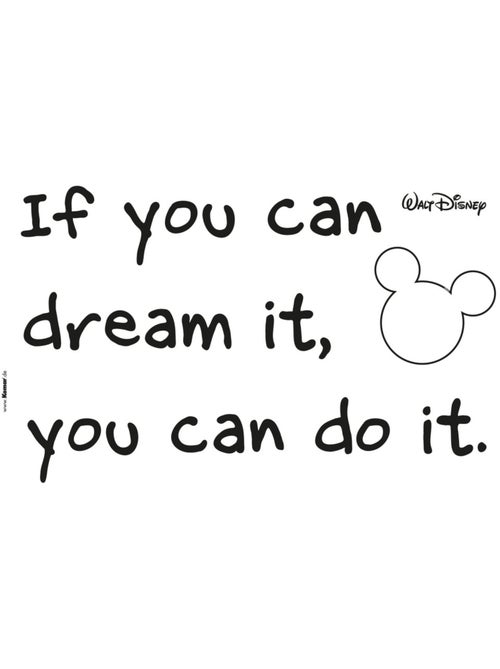 Stickers citation Walt Disney -You Can Do it- - Kiabi
