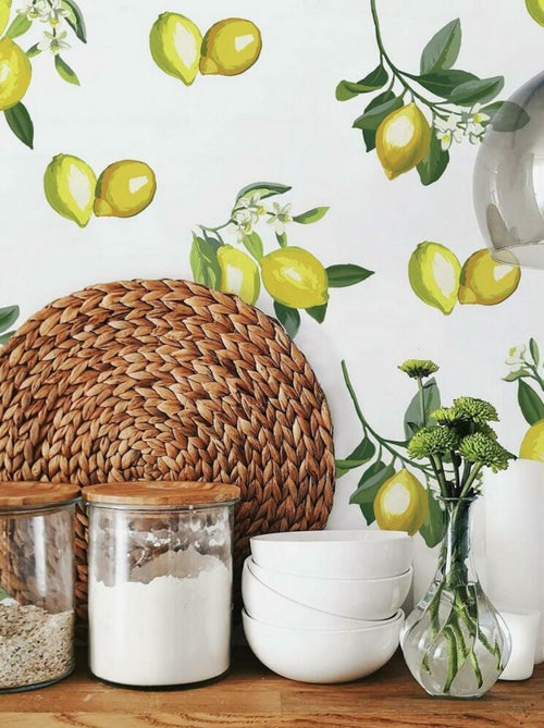 Stickers citrons jaunes géants - Kiabi