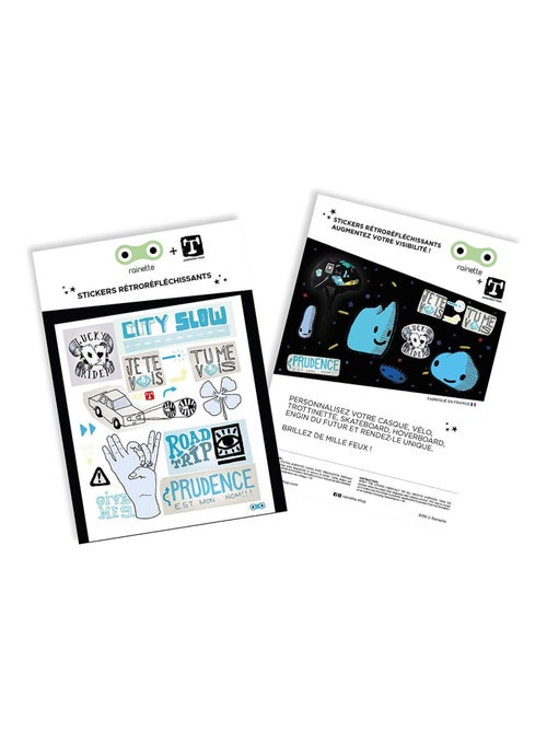 Stickers City Slow Bleu - Kiabi