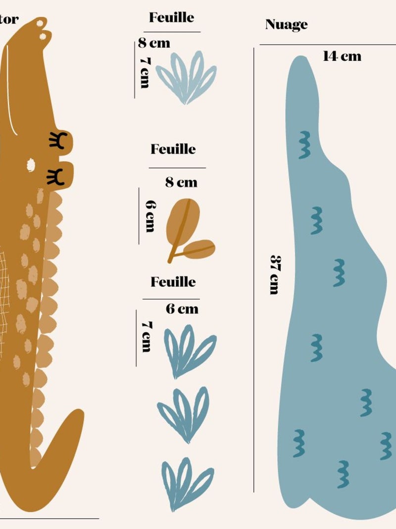 Stickers Decor Xxl Isidore Multicolore - Kiabi