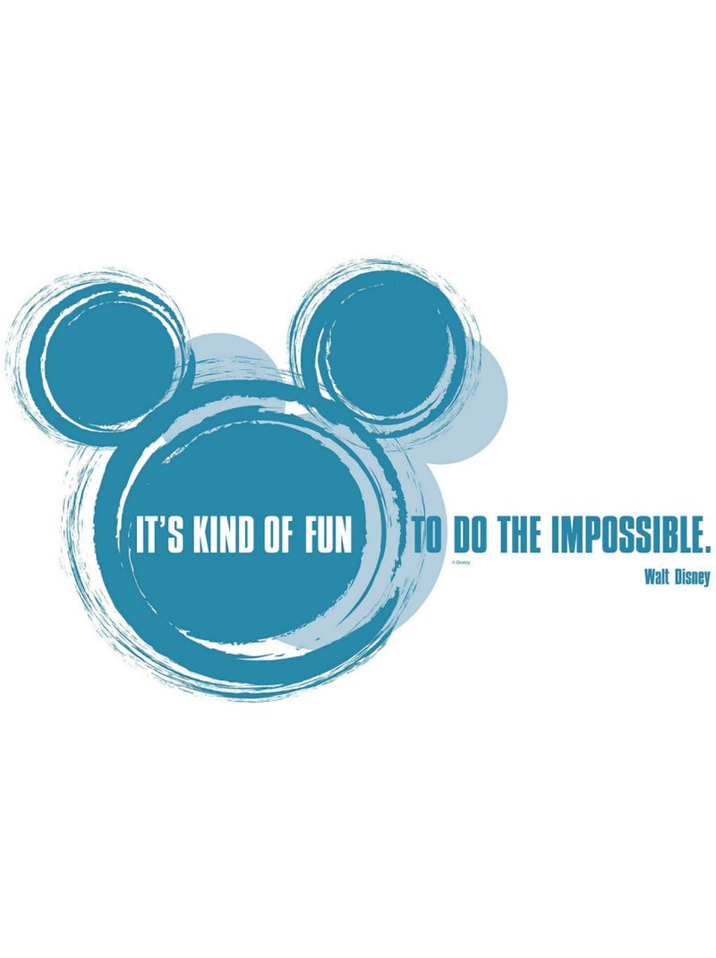 Stickers Décoration Murale -It's kind of fun- Disney Multicolore - Kiabi