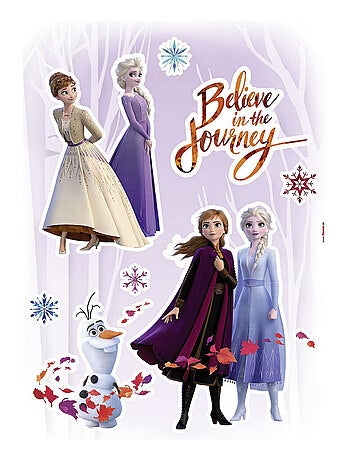 Stickers Décoration Murale La Reine des Neiges -Believe in the Journey- Croire au Voyage Disney