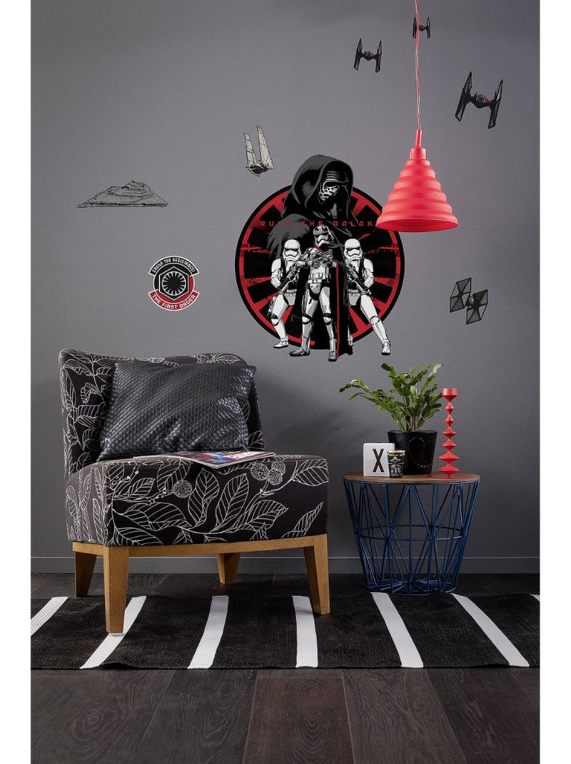 Stickers Décoration Murale Star Wars Organisation du Premier Ordre Multicolore - Kiabi