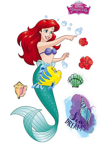 Stickers Disney Ariel la Petite Sirène XXL - 127 x 200 cm