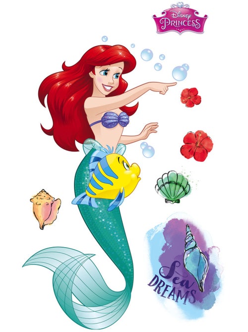 Stickers  Disney Ariel la Petite Sirène XXL - 127 x 200 cm - Kiabi