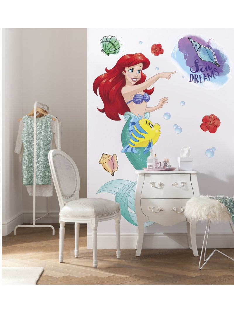 Stickers  Disney Ariel la Petite Sirène XXL - 127 x 200 cm Multicolore - Kiabi