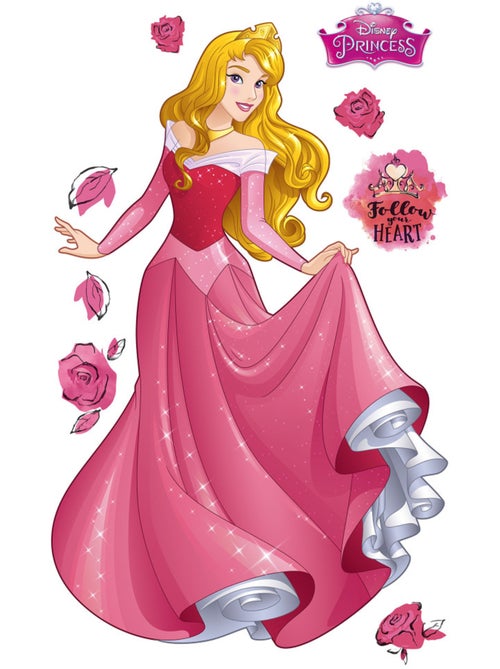Stickers  disney aurore la belle au bois dormantxxl - 127 x 200 cm - Kiabi