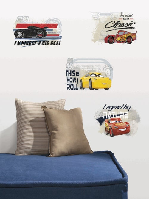 Stickers Disney Cars 3 - modèle Flash Mc Queen et ses amis - Kiabi