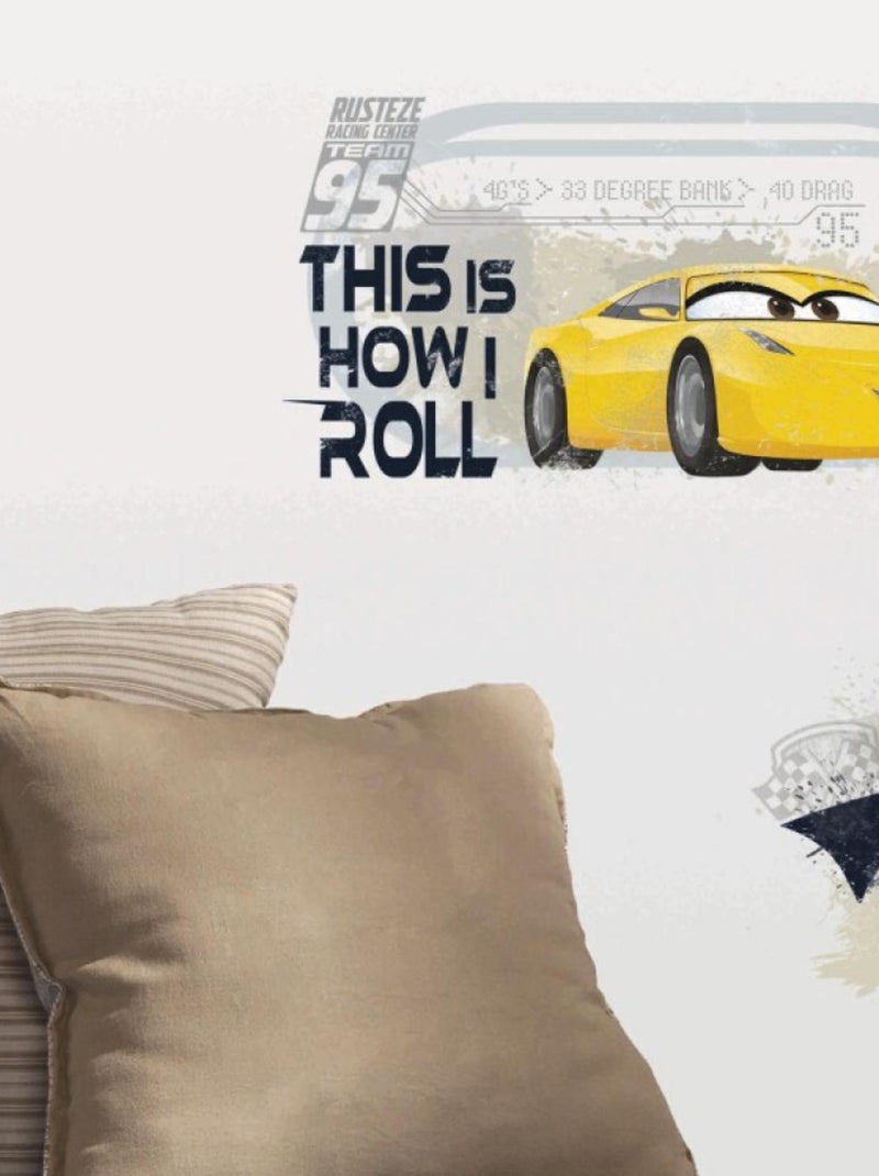 Stickers Disney Cars 3 - modèle Flash Mc Queen et ses amis Multicolore - Kiabi