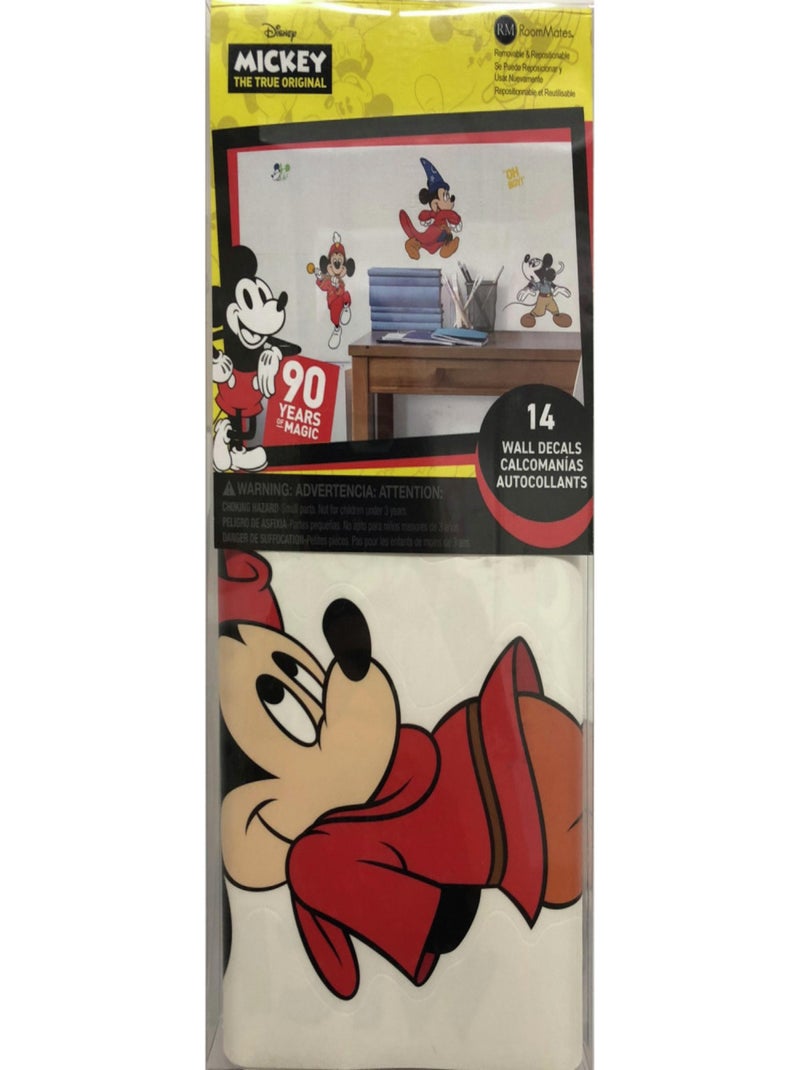 Stickers Disney Mickey Mouse - modèle 90 ans de magie Multicolore - Kiabi