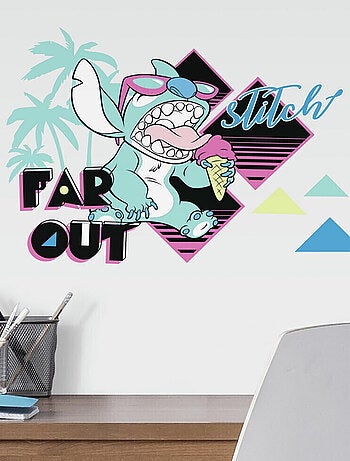 Stickers Disney Stitch mange une glace