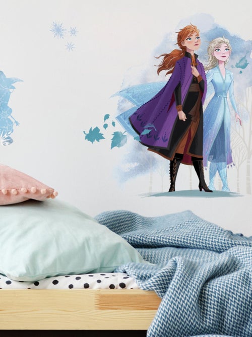 Stickers Elsa, Anna et Olaf La Reine des Neiges 2 Disney Aquarelles - Kiabi