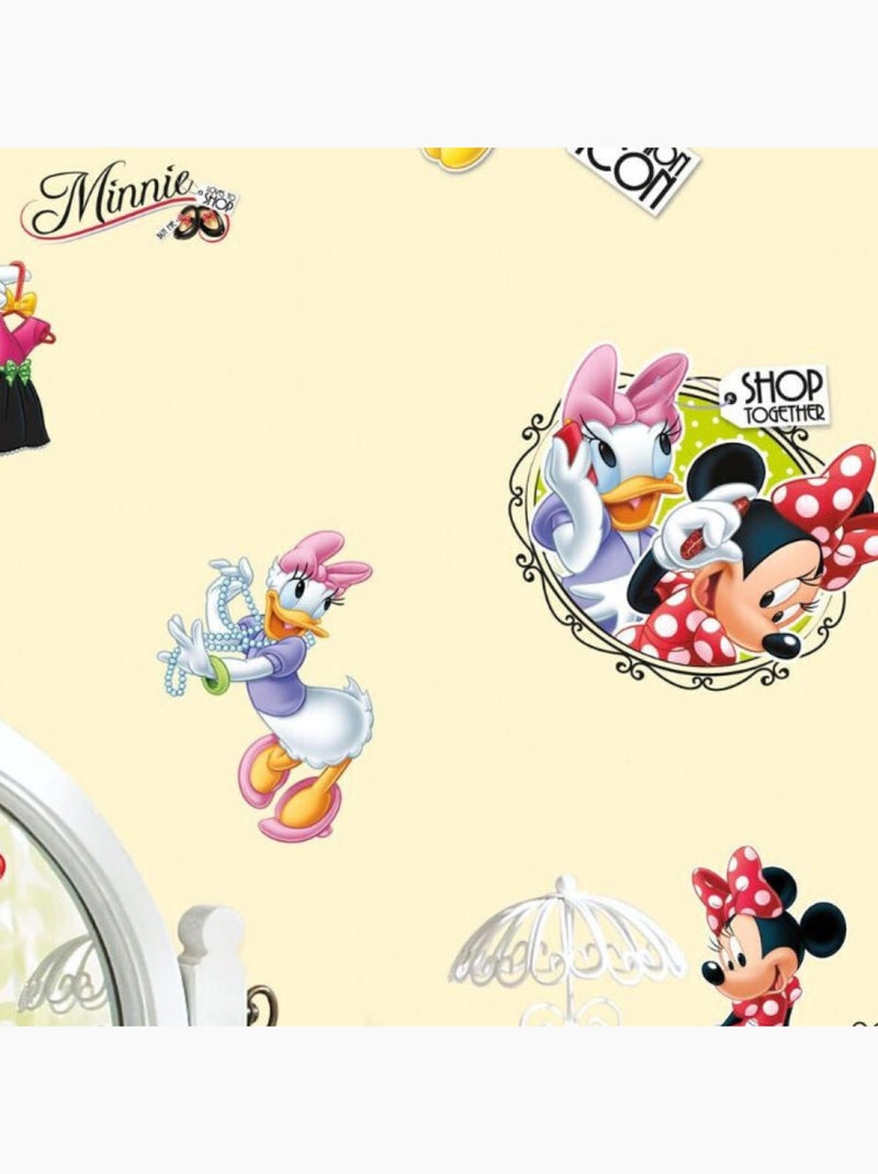Stickers Fashion Addict Minnie Mouse Disney Rouge - Kiabi