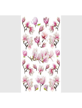 Stickers Fleurs Magnolia - 1 planche 42,5 x 65 cm