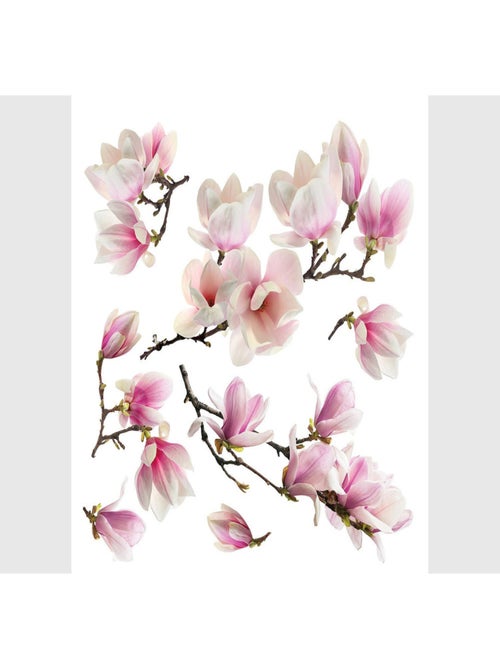 Stickers Fleurs Sakura - 1 planche 30x30cm - Kiabi