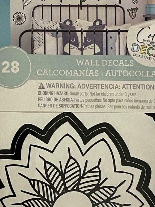 Stickers floraux à colorier - Kiabi