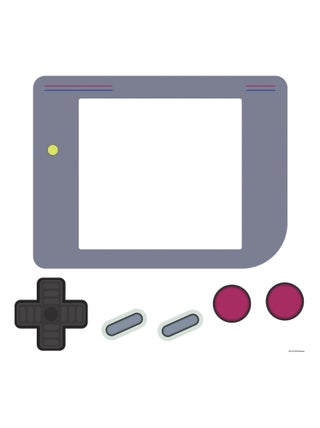 Stickers Game Boy Géante tableau blanc effaçable