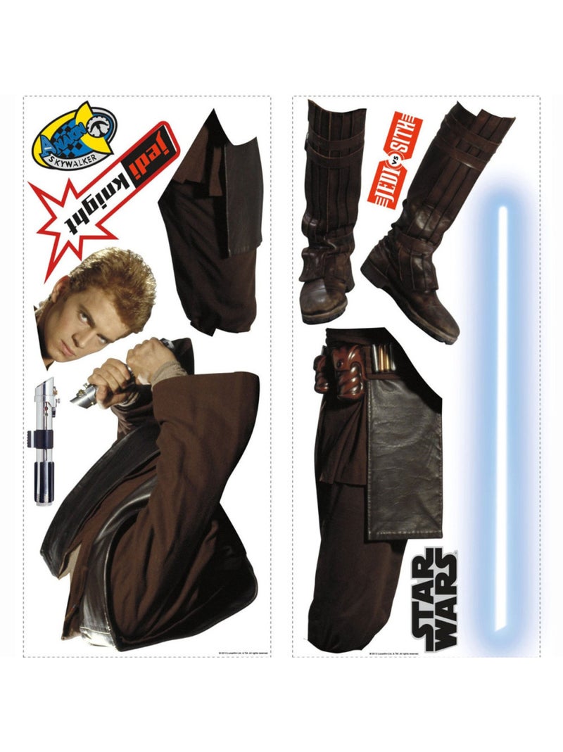 Stickers Géant Anakin Skywalker Star Wars Marron - Kiabi