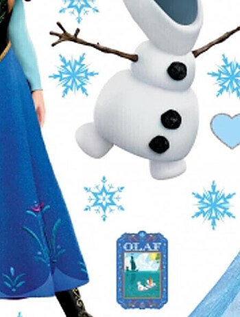 Stickers géant Anna Elsa & Olaf La Reine des Neiges Disney