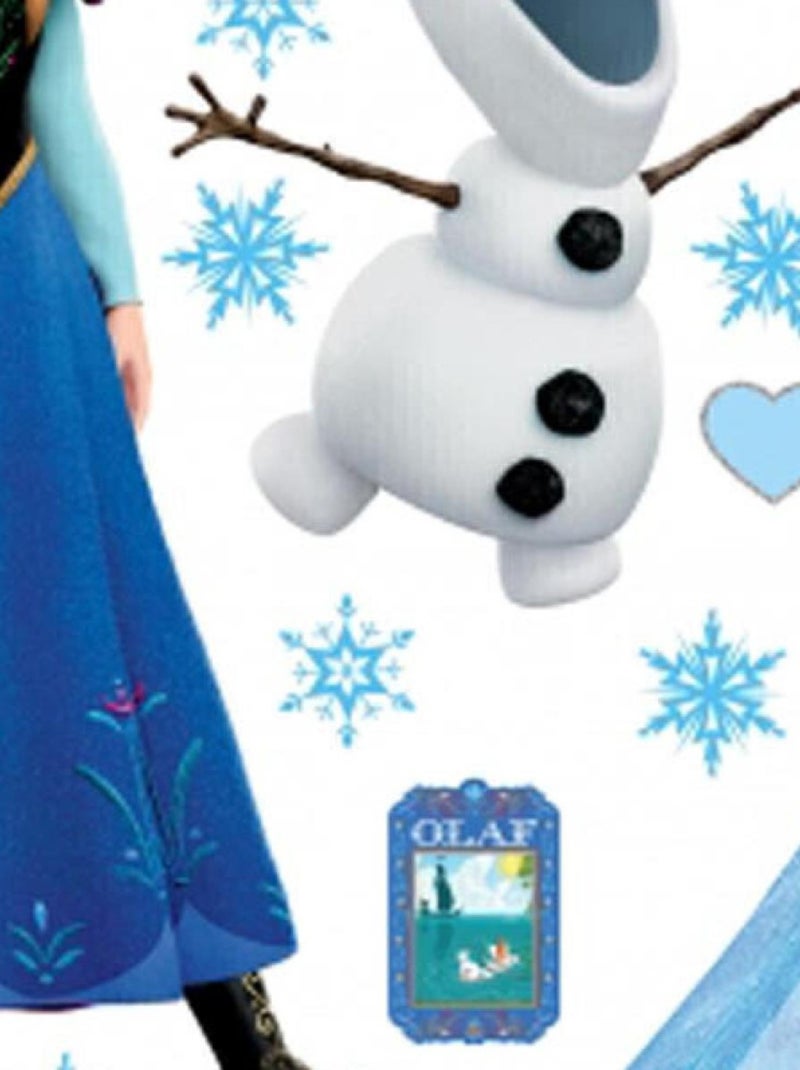 Stickers géant Anna Elsa & Olaf La Reine des Neiges Disney Multicolore - Kiabi