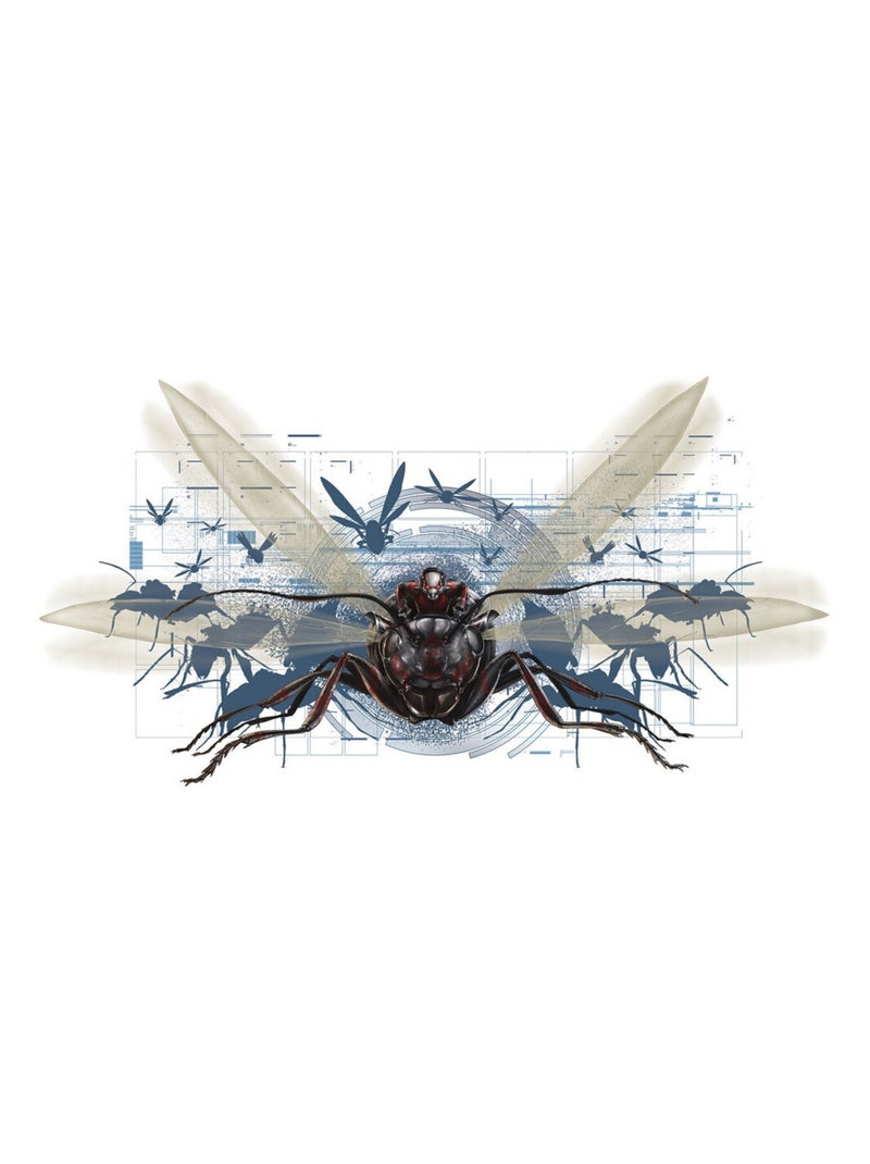 Stickers Géant Ant-Man et Antoinette Marvel 43x78 Rouge - Kiabi