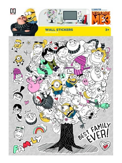 Stickers géant Arbre Les Minions - Kiabi