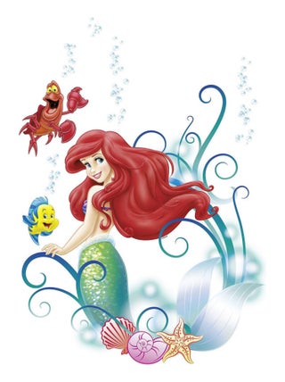 Stickers géant Ariel de La Petite Sirène Disney