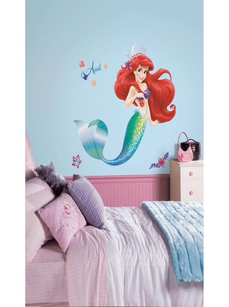 Stickers géant Ariel La Petite Sirène Disney Multicolore - Kiabi