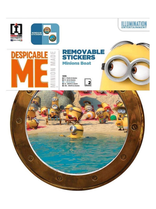 Stickers géant Bateau Les Minions - Kiabi