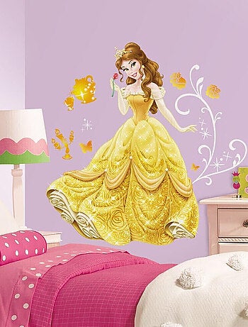 Stickers géant Belle Robe de Bal la Belle et la Bête Disney