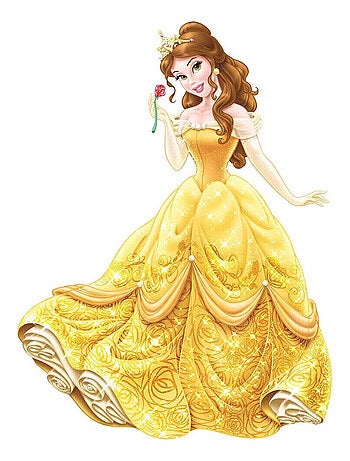 Stickers géant Belle Robe de Bal la Belle et la Bête Disney