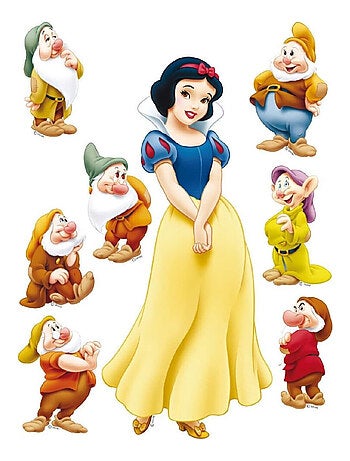 Stickers géant Blanche Neige et les 7 Nains Disney 42.5 x 65cm