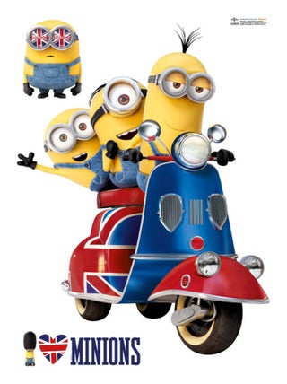 Stickers geant Bob Kevin Stuart sur Vespa Les Minions
