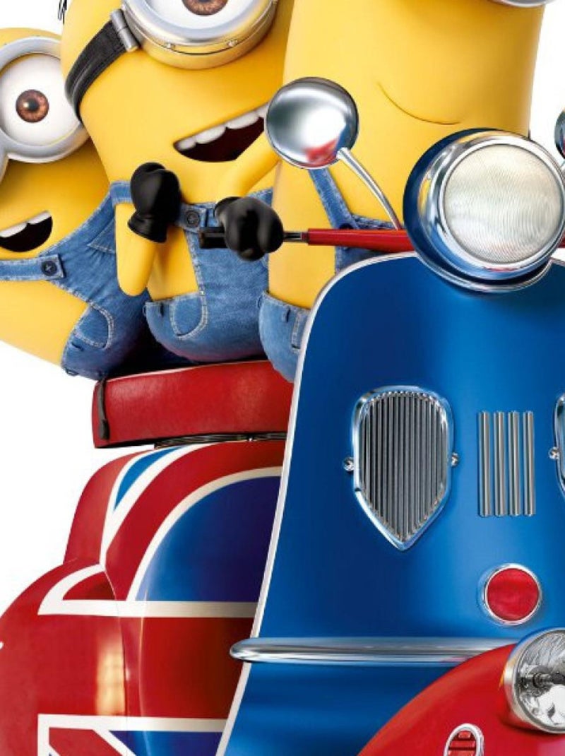 Stickers geant Bob Kevin Stuart sur Vespa Les Minions Jaune - Kiabi