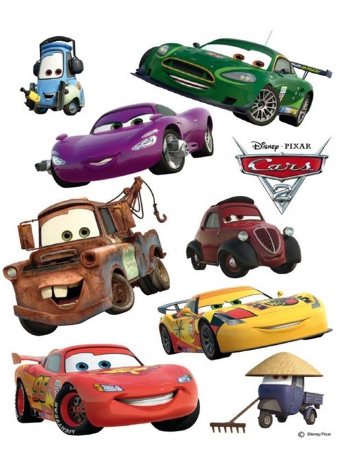Stickers géant Cars et Ses Amis Disney 42.5 x 65cm - Kiabi