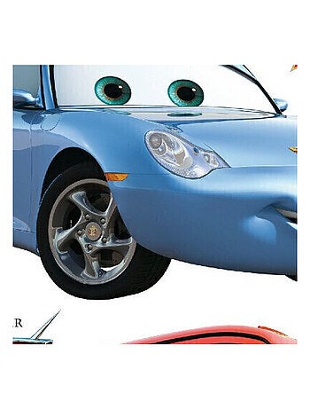 Stickers géant Cars Flash McQueen et Sally