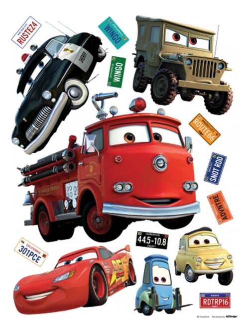 Stickers géant Cars & Friends Disney - Kiabi
