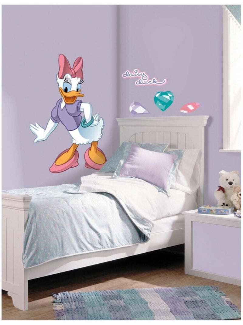 Stickers géant Disney Daisy et pierres précieuses Multicolore - Kiabi