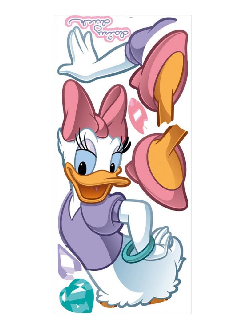 Stickers géant Disney Daisy et pierres précieuses Multicolore - Kiabi