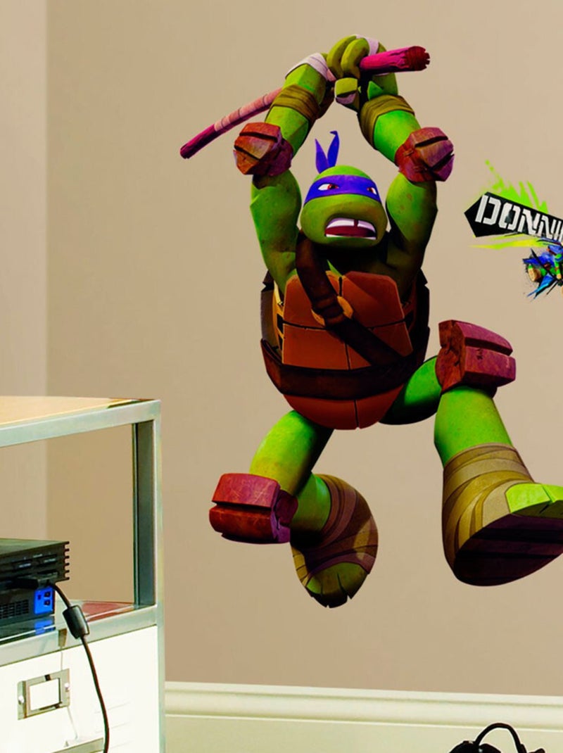 Stickers géant Donatello Tortues Ninja Nickelodeon H 90 CM Vert - Kiabi