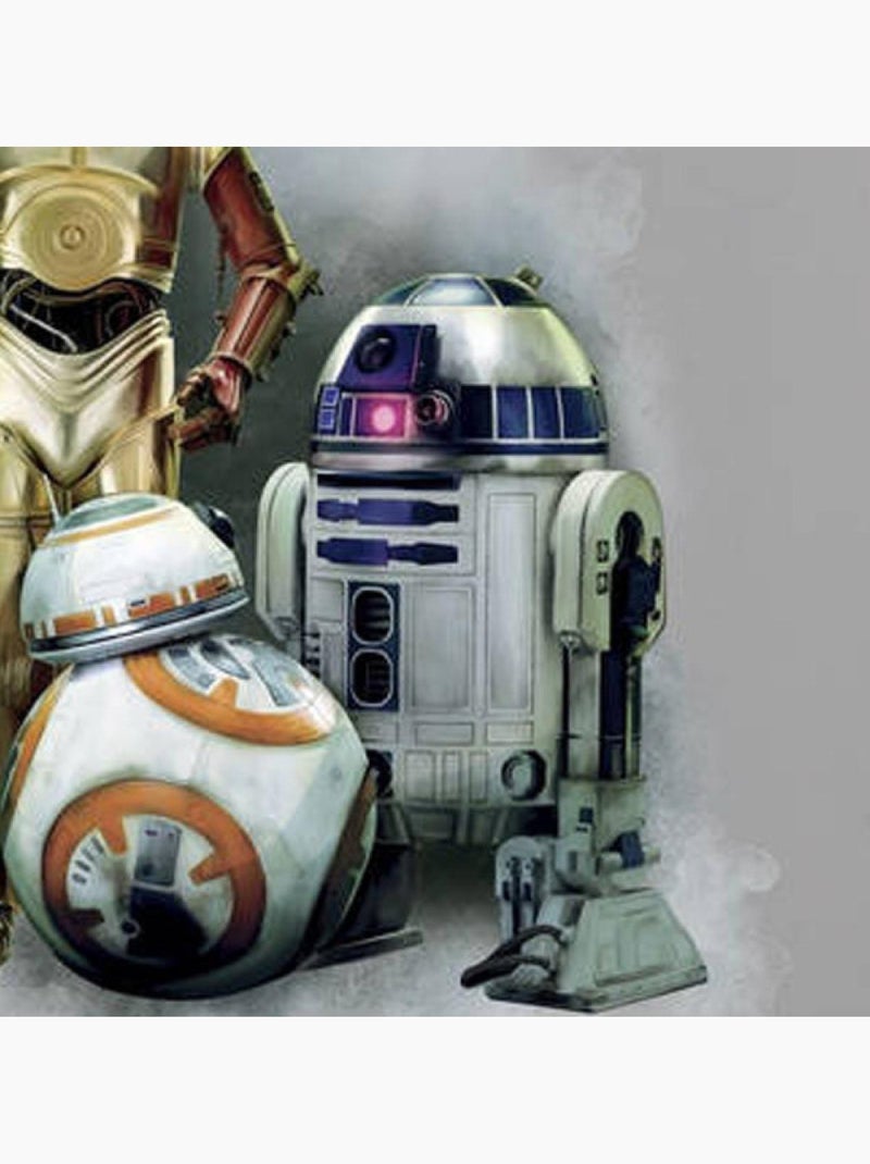 Stickers Géant Droïde Star Wars Le Réveil de la Froce Multicolore - Kiabi