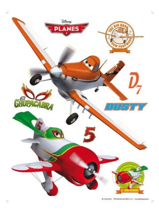 Stickers géant Dusty et El Chupacabra Planes Disney 65x85cm