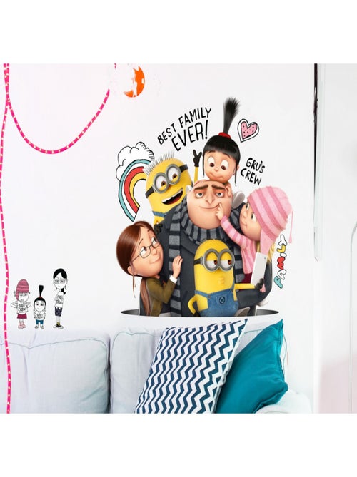 Stickers géant Famille Les Minions - Kiabi