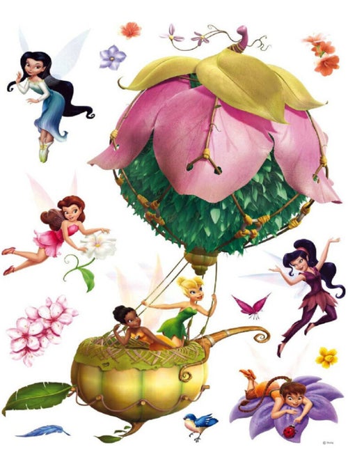 Stickers géant Fée La Clairière d’été en ballon Disney Fairies - Kiabi