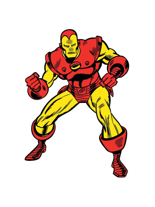 Stickers Géant Iron Man Comics Marvel - Kiabi
