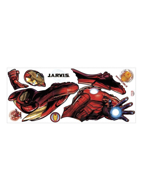 Stickers géant Iron Man Marvel H 130 CM - Kiabi