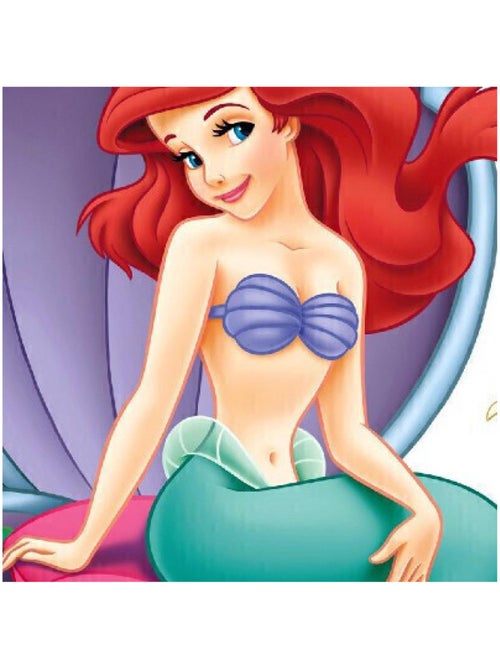 Stickers géant la Petite Sirène et coquillage Disney - Kiabi